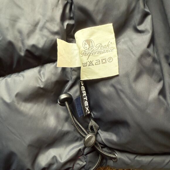 VINTAGE PEAK PERFORMANCE 365 R&D DOWN PUFFY VEST PERTEX MENS XS - Picture 8 of 14